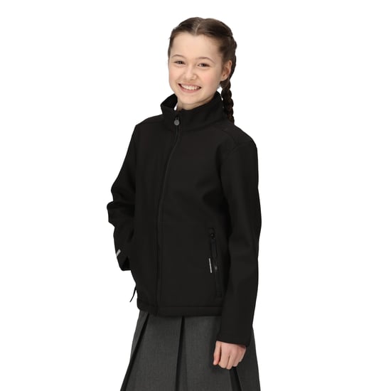 Regatta Childrens/Kids Ablaze 2 Layer Soft Shell Jacket (Black)
