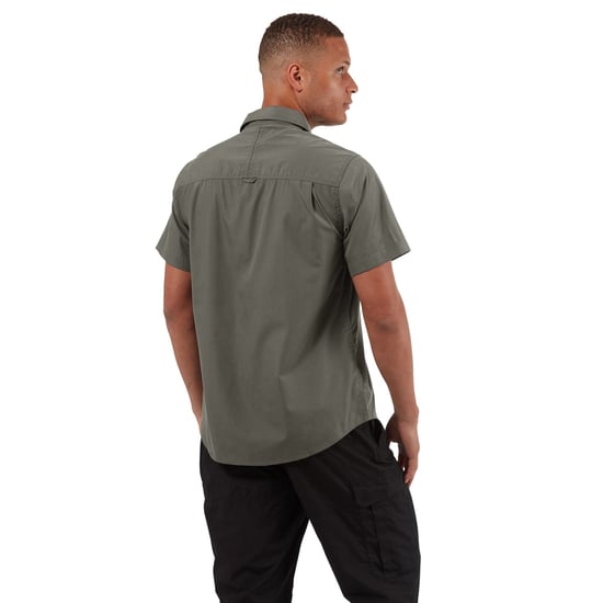 Craghoppers Mens Kiwi Short-Sleeved Shirt (Dark Grey)
