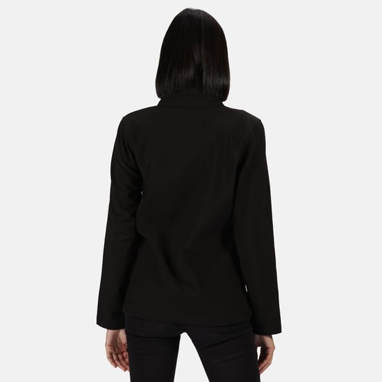 Regatta Womens/Ladies Ablaze Printable Soft Shell Jacket (Black/Classic Red)