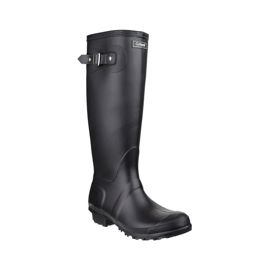 Cotswold Sandringham Buckle-Up Womens Wellington Boots (Zwart) - Image 1
