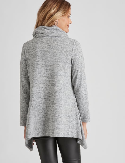 Womens Millers Long Sleeve Brushed Cowl Neck Top
