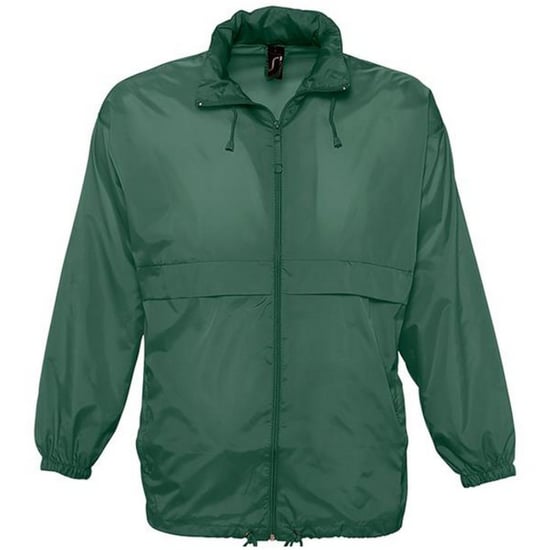 SOLS Unisex Surf Windbreaker Lichtgewicht Jasje (Bosgroen) - Image 1