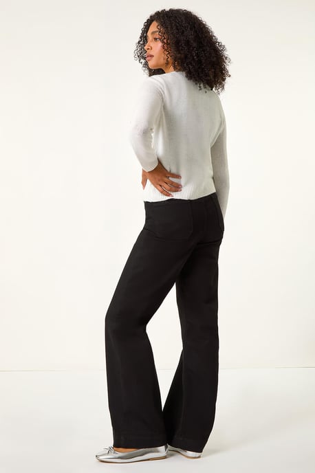 Shimmer V-Neck Ribbed Cardigan