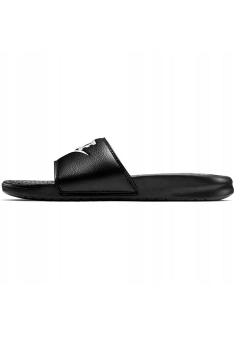 Nike Benassi Slip On Sliders in Zwart/Wit - Image 4