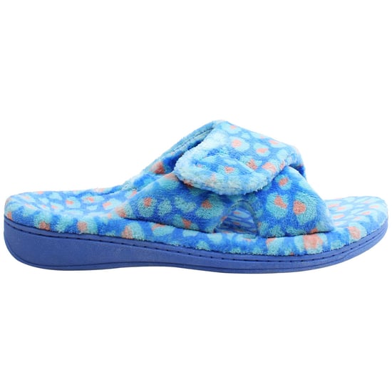Vionic Relax Terry Slippers Dames Blauw - Image 1