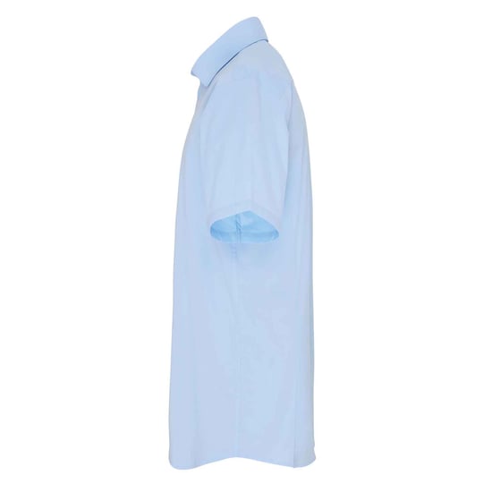 Premier Heren Rekken Pasvorm Poplin Korte Mouwen Shirt (Lichtblauw) - Image 3