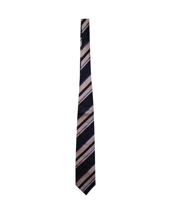 Balmain Striped Tie in Multicolor Silk - Image 1