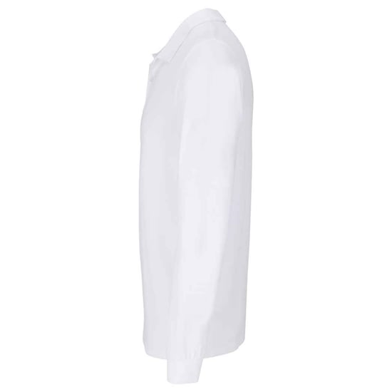SOLS Unisex Adult Planet Poloshirt met lange mouwen (Wit) - Image 3