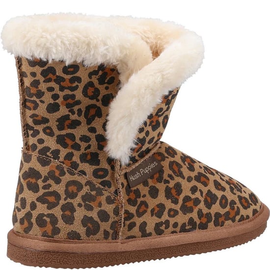 Hush Puppies Meisjes Ashlynn pantoffels met luipaardprint in suède (Luipaard) - Image 2