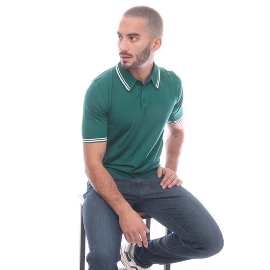 Heren Dolce And Gabbana zijden poloshirt in groen - Image 4