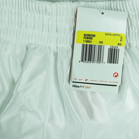 Nike Dri-Fit Supreme Basketball Shorts White Womens Stretch Bottoms 119803 105