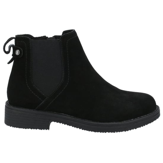 Hush Puppies Maddy Wijd Zwart Suède Dameslaarzen - Image 4