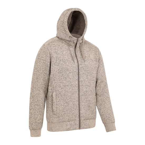 Mountain Warehouse Heren Nevis II Bont capuchon (Beige) - Image 4