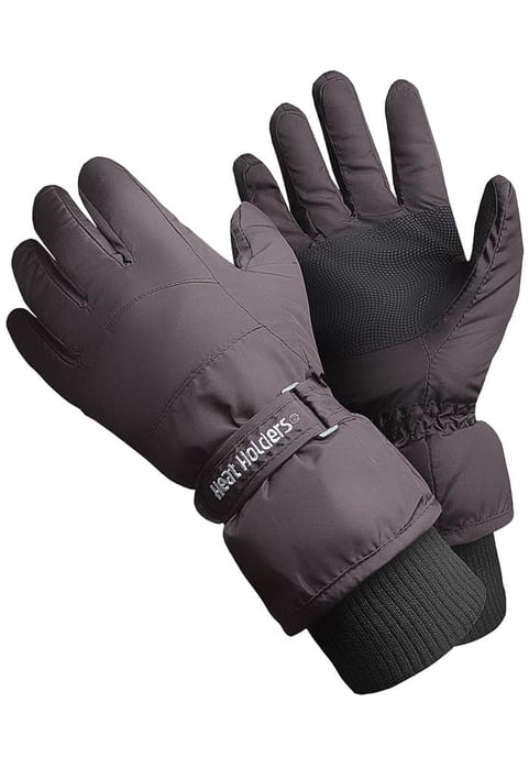 Heat Holders - Waterdichte thermo skihandschoenen voor heren - Zwart - Image 1