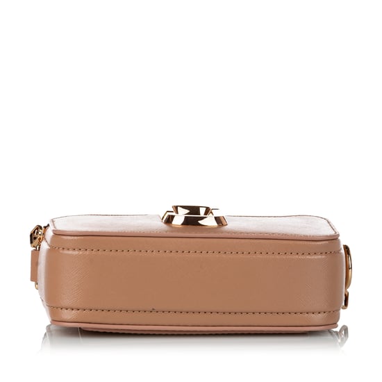 Vintage Marc Jacobs Small Snapshot Leather Crossbody Bag Brown