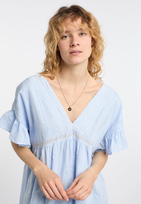 Dreimaster Jurk Dames lichtblauw - Image 5