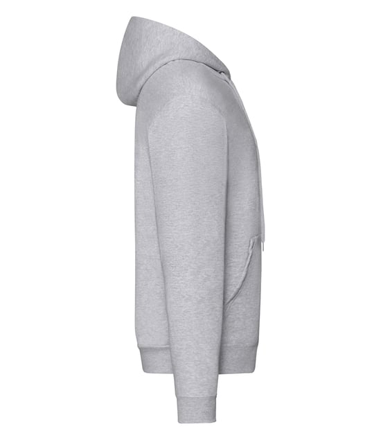 Fruit of the Loom Heren Classic Heather Hoodie met rits (Heide Grijs) - Image 3