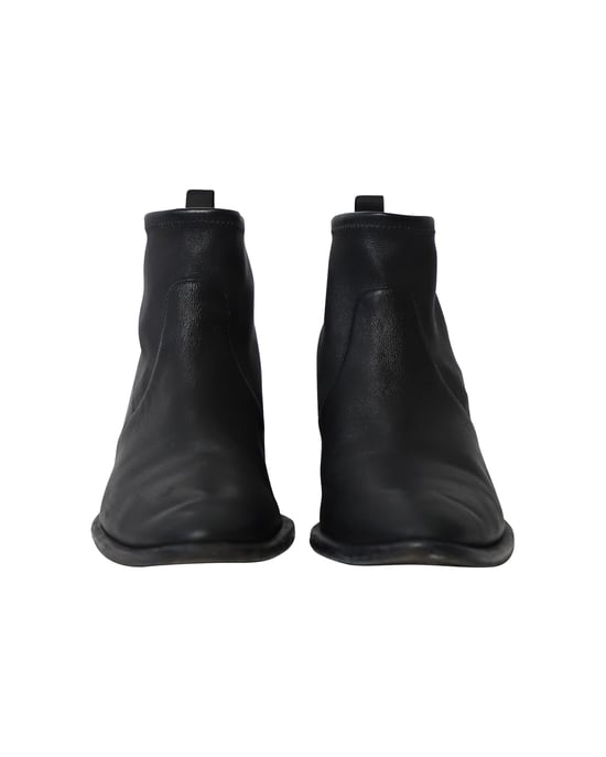 Alexander Wang Kori Cutout Enkellaarzen In Zwart Leer - Image 2