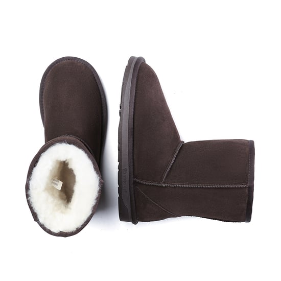 EVER AU Women Parrot Short Classic Boots - Chocolate