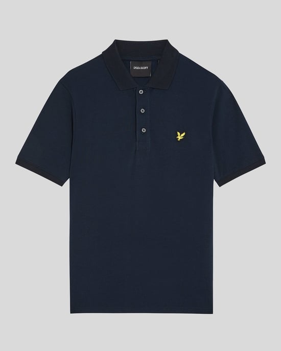 Lyle & Scott Plain Polo Shirt Navy