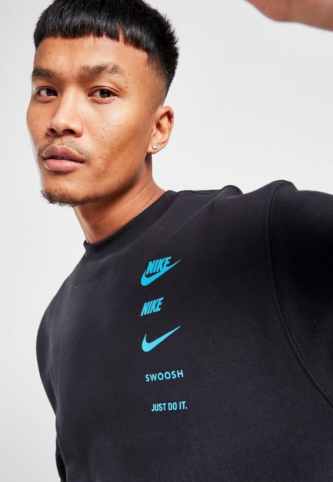 Nike Sportswear Standard Issue Heren Crew Trainingspak in Zwart - Image 4