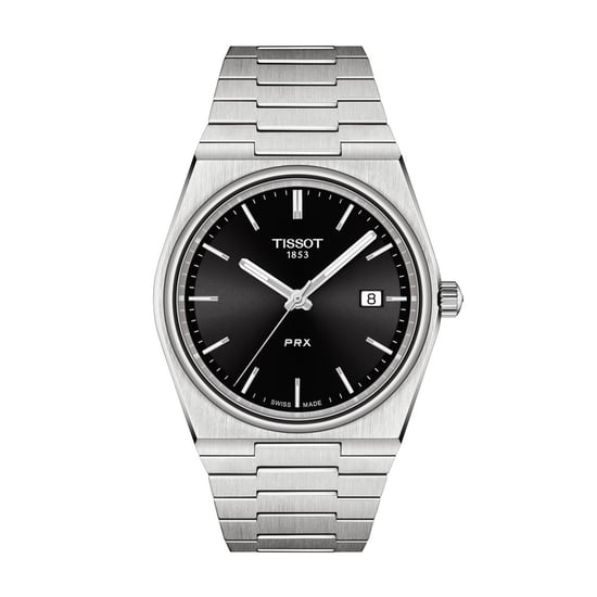 Tissot - PRX Rvs Horloge met Zwarte Wijzerplaat voor Heren met Bracelet - Image 1