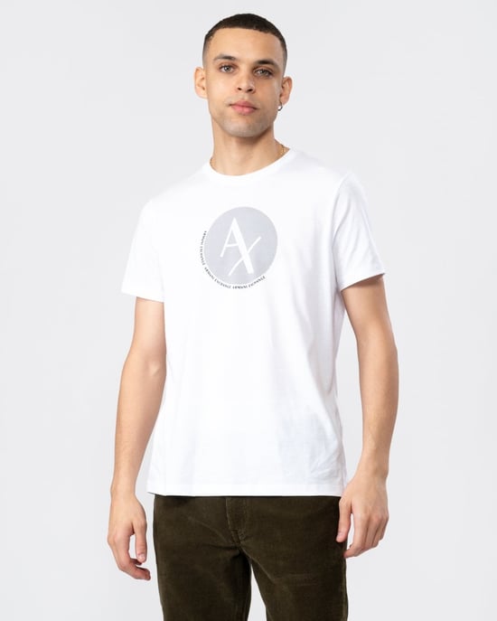 Armani Exchange Mens Circle Logo T-Shirt