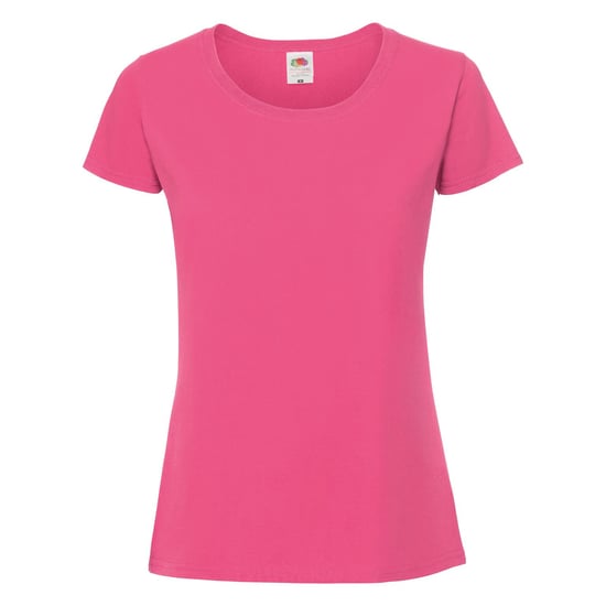 Fruit Of The Loom Vrouwen / Dames Fit Ringgesponnen Premium Tshirt (Fuchsia) - Image 1