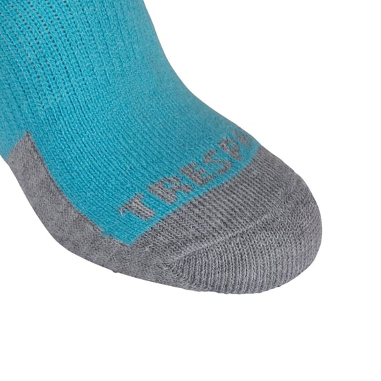 Trespass Childrens/Kids Convex Ski Socks (Pack of 2) (Navy/Cyber Blue)