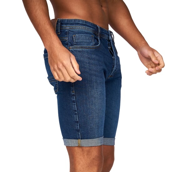 Crosshatch Heren Tadcaster Denim Shorts (Tussentijdse wasbeurt) - Image 4