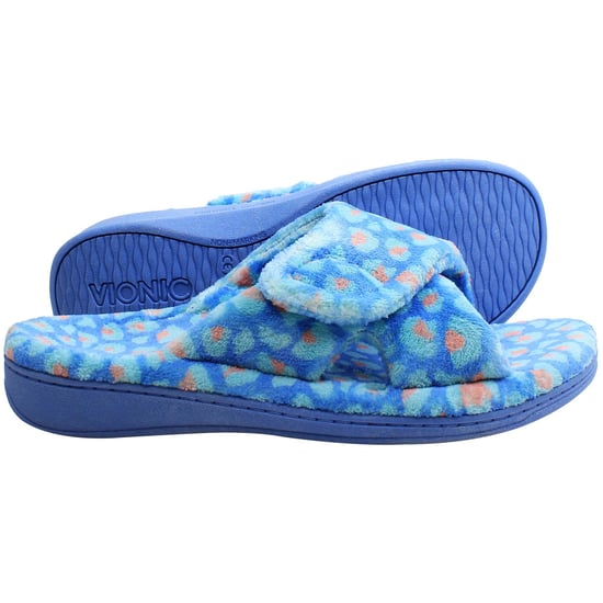 Vionic Relax Terry Slippers Dames Blauw - Image 4