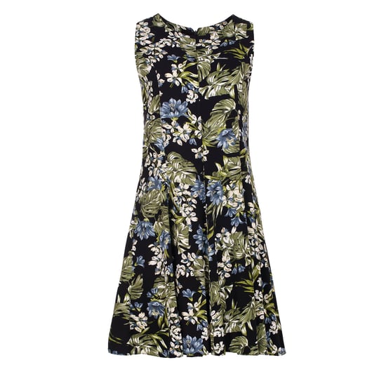 Olijf Bloemen Cloche Jurk - Image 2