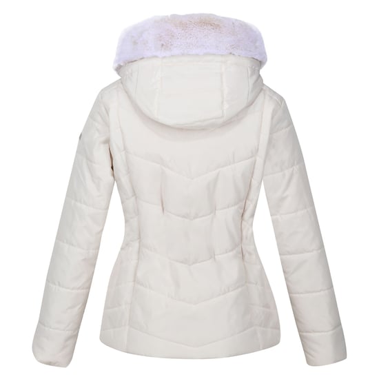 Regatta Womens/Ladies Wildrose Baffled Padded Hooded Jacket (Light Vanilla)