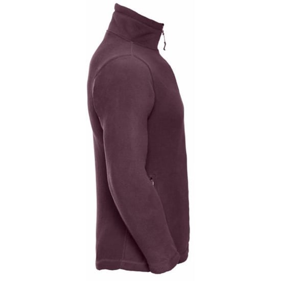 Russell Heren 1/4 Ritssluiting Outdoor Fleece Top (Bourgondië) - Image 3
