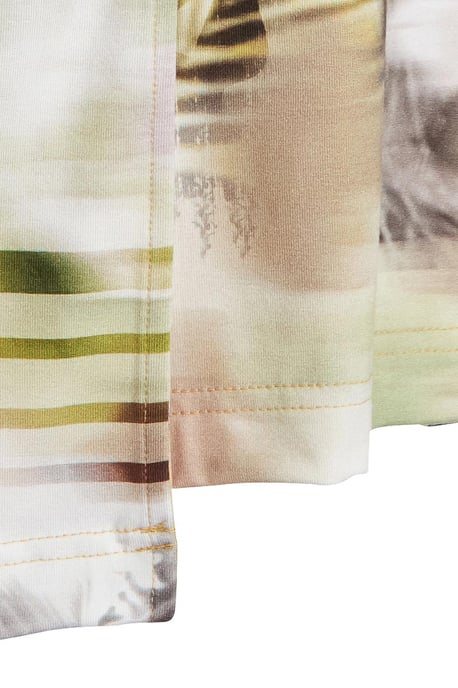 Faux Crossover Print Dress