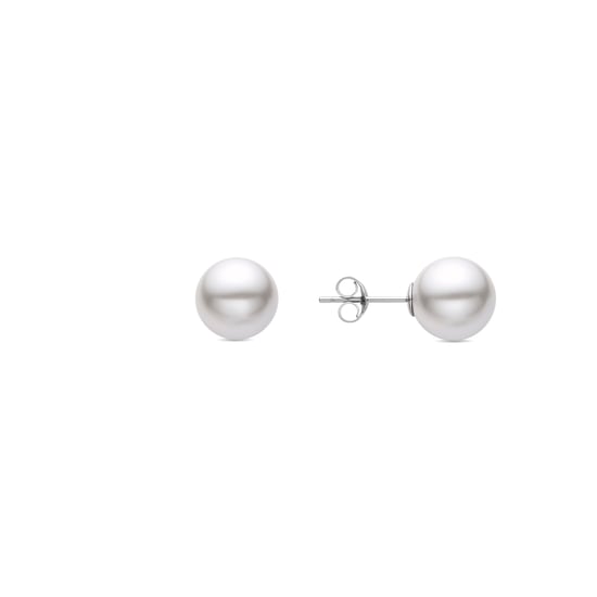 Luxenter 925 Sterling zilveren oorbellen met gerhodineerde witte parel - Mayhi - Image 1