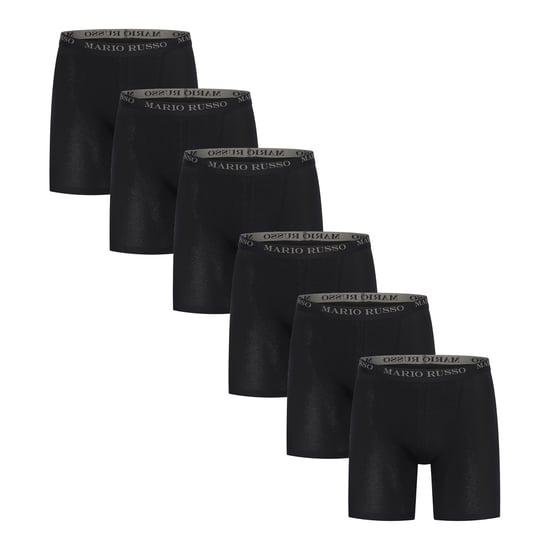 Mario Russo Onderbroeken 6-Pack long fit Boxers Zwart - Image 1