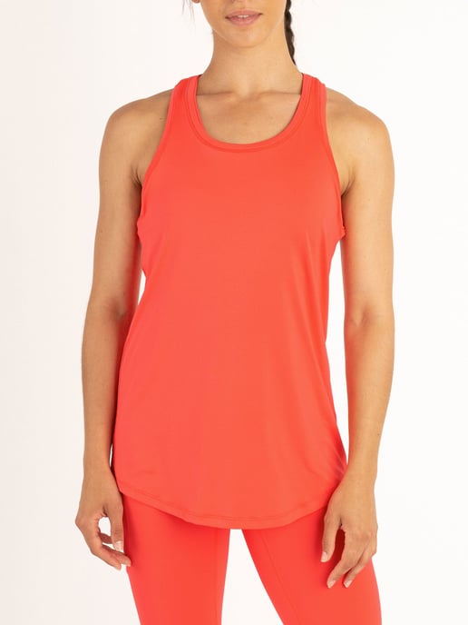 Luke 1977 Womens Row Gym Vest in Coral