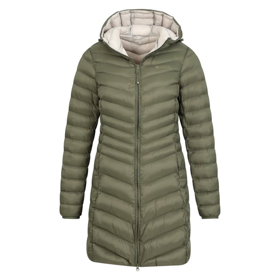 Mountain Warehouse Dames/Dames Florence lange gewatteerde jas (Khaki) - Image 4