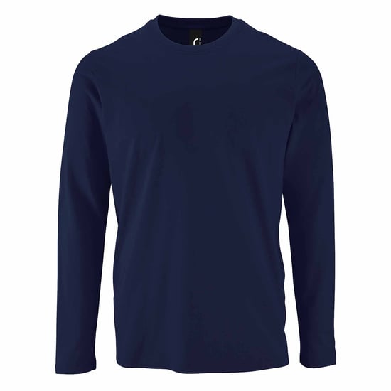 SOLS Heren Keizerlijk T-Shirt met lange mouwen (Franse marine) - Image 1