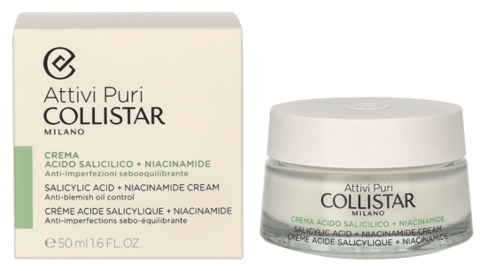 Collistar Attivi Puri Salicylic Acid + Niacinamide Cream50 ml. - Image 1