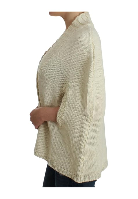 Costume National Women's White knitted cardigan