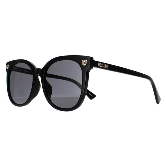 Moschino Vierkante Unisex Zwarte Grijze Zonnebril - Image 2