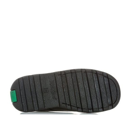 Kickers Childrens Fragma Lo leren schoenen met bandjes voor jongens, zwart - Image 4