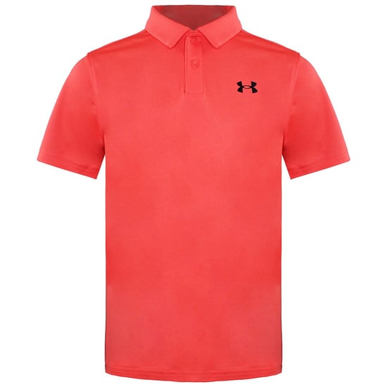 Under Armour Short Sleeve Collared Red Kids Performance Polo Shirt 1364425 690