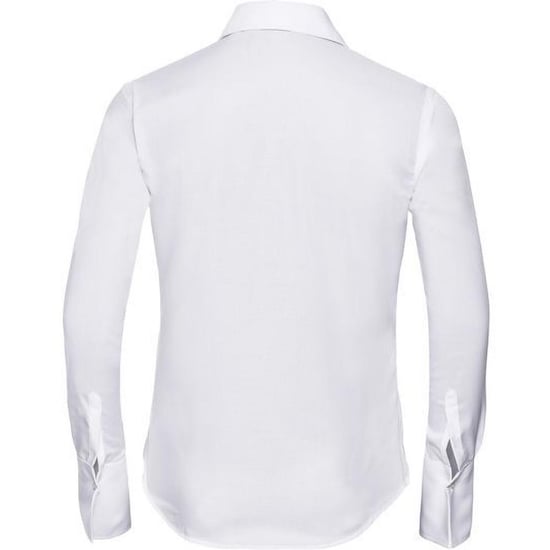 Russell Collectie Dames/Dames Lange Mouw Ultiem Niet-Ijzershirt (Wit) - Image 2