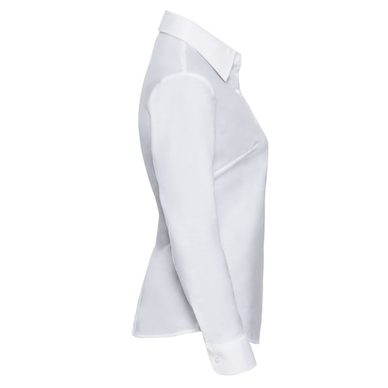 Russell Collection Dames/Dames Oxford Easy-Care overhemd met lange mouwen (Wit) - Image 3