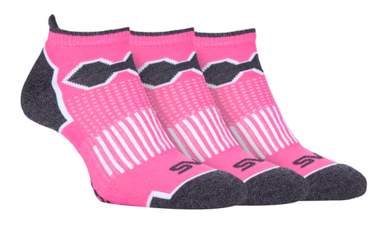 Set van 3 hardloopsokken voor dames met lage uitgesneden enkels - SBLS017PIN - Image 1