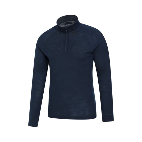 Mountain Warehouse Heren Merino II Base Layer Top (Marine) - Image 3