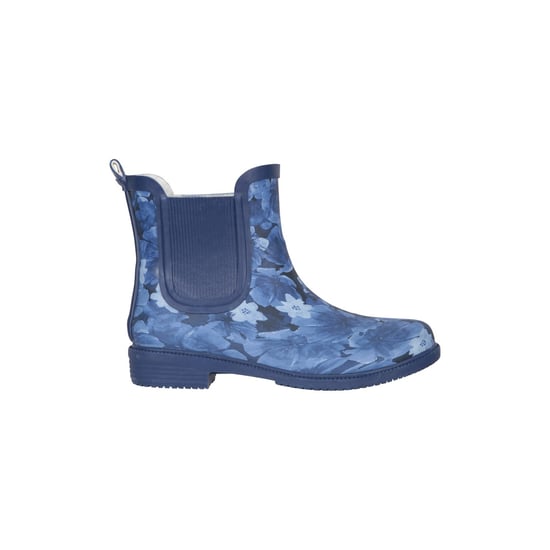 Mountain Warehouse Dames/dames Bloemige rubberen regenlaarzen (Donkerblauw) - Image 4